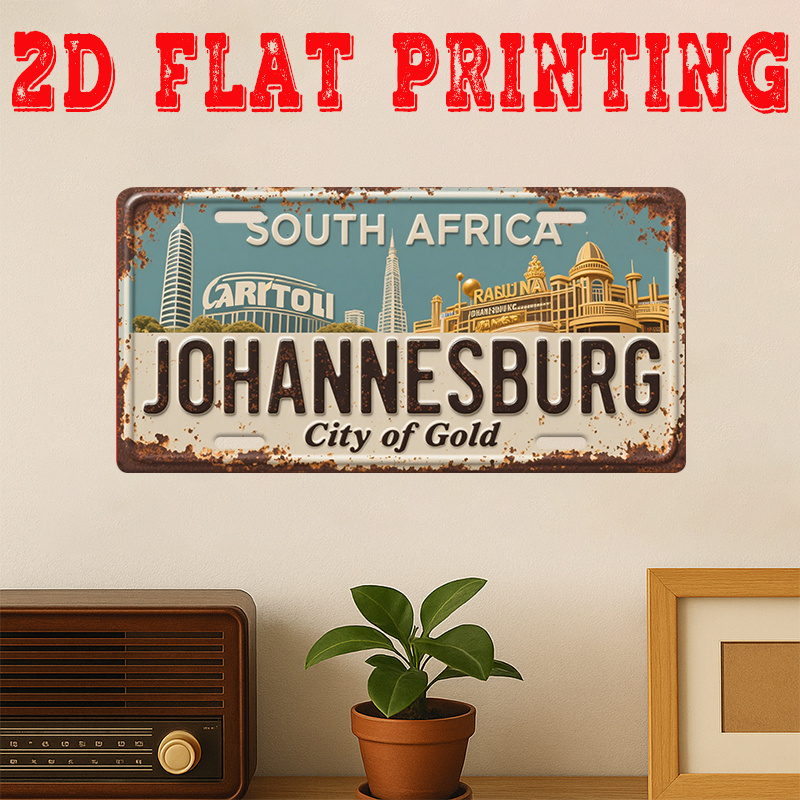 Home Decor Johannesburg - Johannesburg Zuid-Afrika Stad van Goud Tinbord