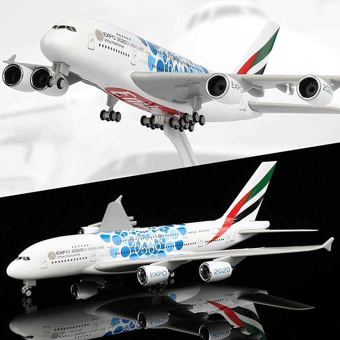 Home Decor Uae - 30cm UAE Expo A380 Airlines Die-cast
