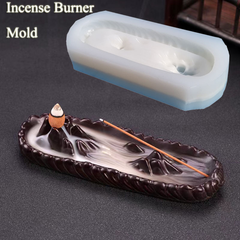 Incense Stick Holder - Grote Betonnen Wierookhouder Siliconen Mallen Gips