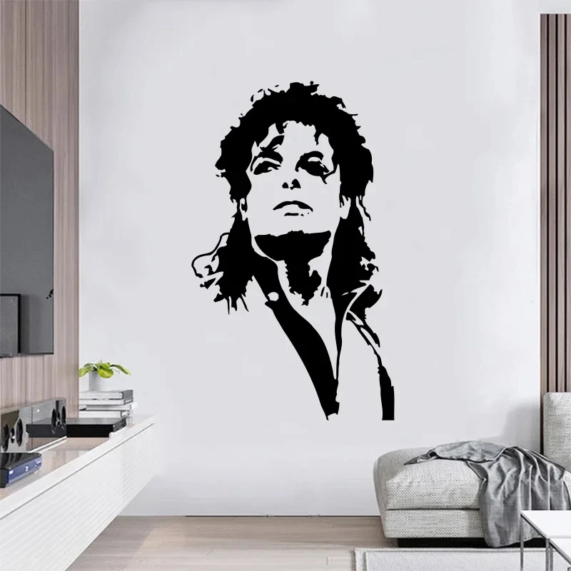 Home Decor Vinyl Flooring - Vinyl MJ Muziek zanger Muursticker Muziek