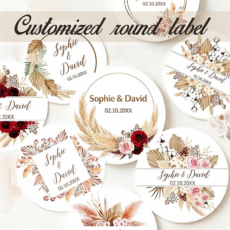 Pampas Grass Decor - Gepersonaliseerde Boho Gedroogde Pampas Palm Fan