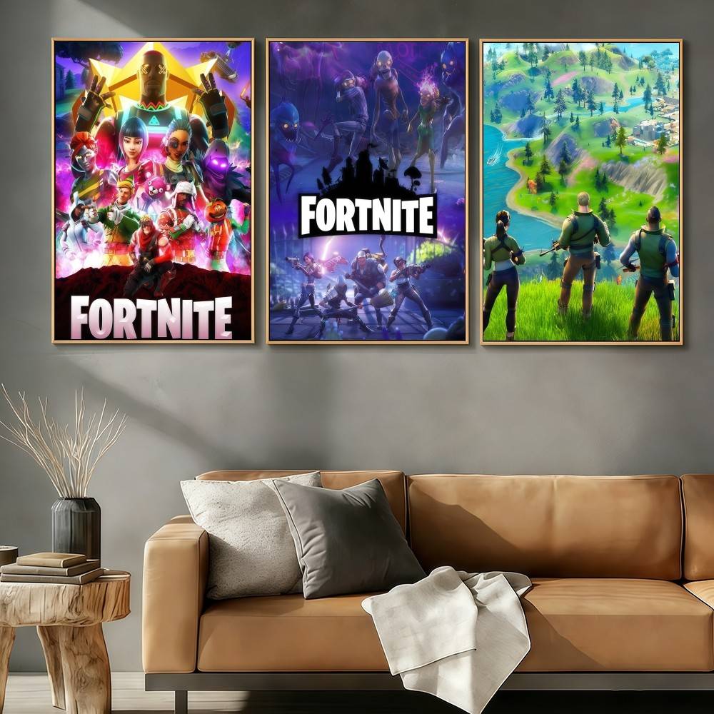 Home Decor Online Game - F-FORTNITES-ES Online Game Poster Stickers Art