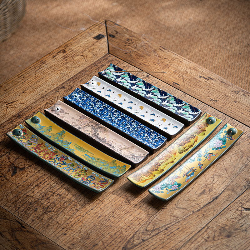 Incense Stick Holder - Nieuwe Antieke Chinese Emaille Keramische Lijn