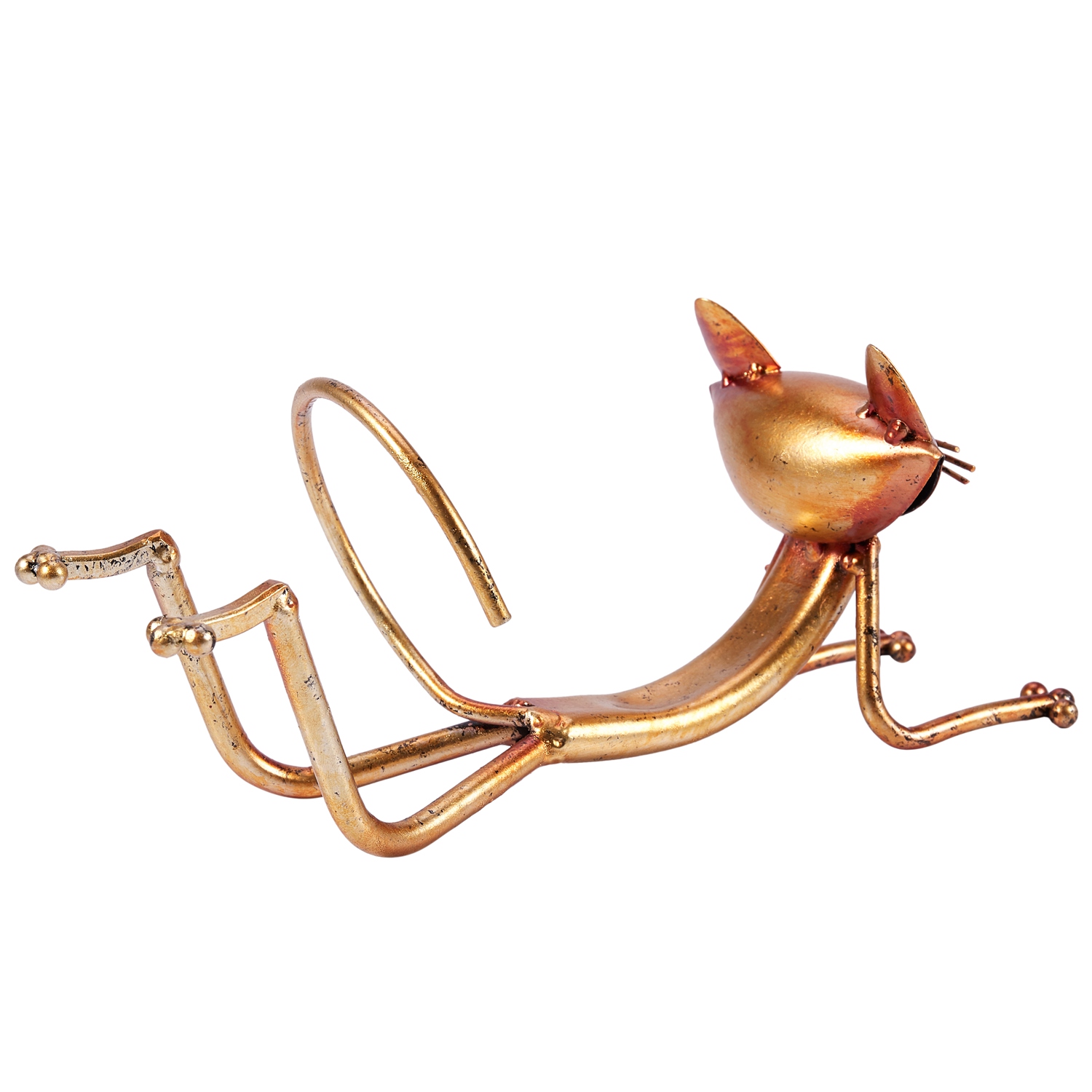 Home Decor Yoga - ABLK Yoga Kat Wijnrek Metalen Wijnhouder
