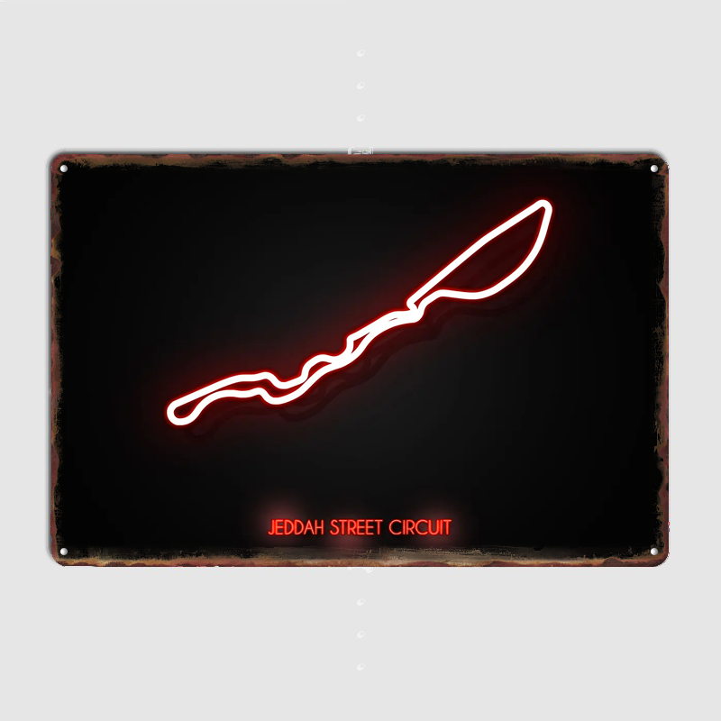 Jeddah Street Circuit Poster M - Home Decor Jeddah recensie en prijs
