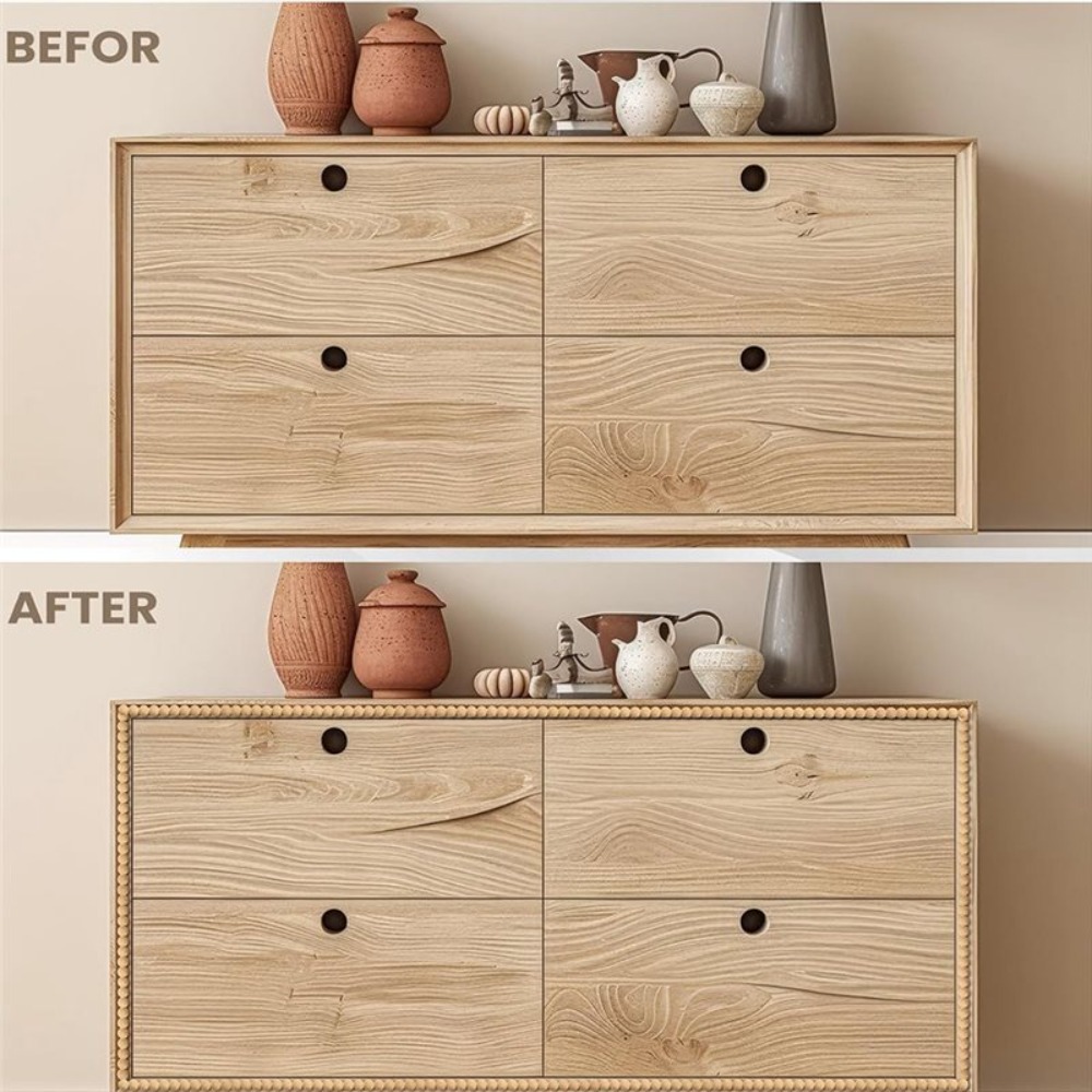 10ft Houtkleurige Kraalrandafw - Home Decor Wall Molding recensie en prijs