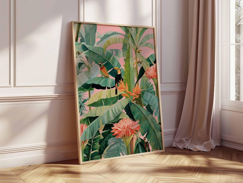 1pc Retro Tropische Canvas Pos - Home Decor Trends recensie en prijs