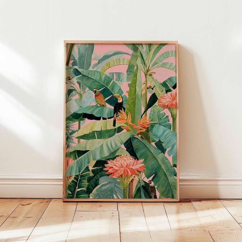 1pc Retro Tropische Canvas Pos - Home Decor Trends recensie en prijs