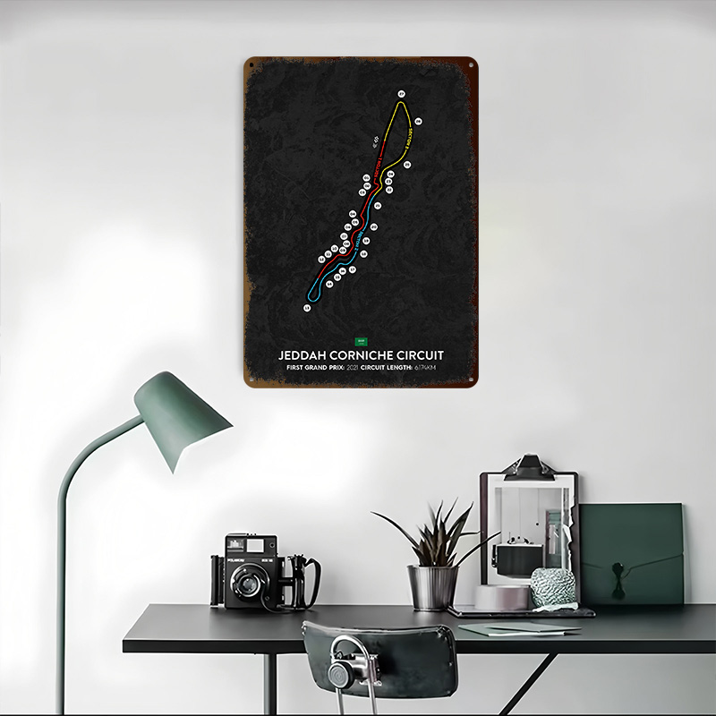 Jeddah Circuit 3D-geprinte tex - Home Decor Jeddah recensie en prijs