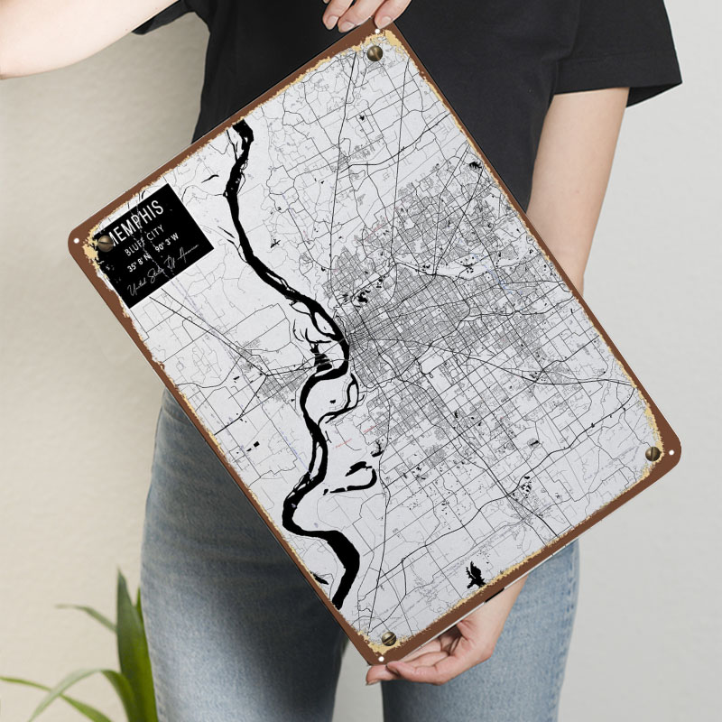 Memphis TN USA blikken borden  - Home Decor Usa recensie en prijs