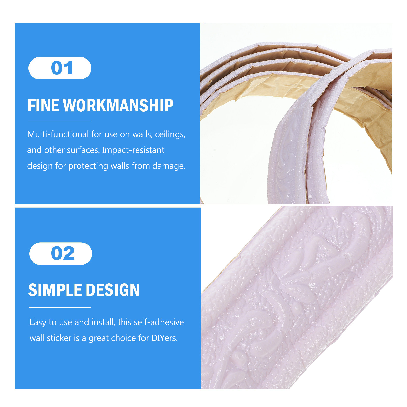 2 Rollen Vormbare Trim 4,5cm Z - Home Decor Wall Molding recensie en prijs