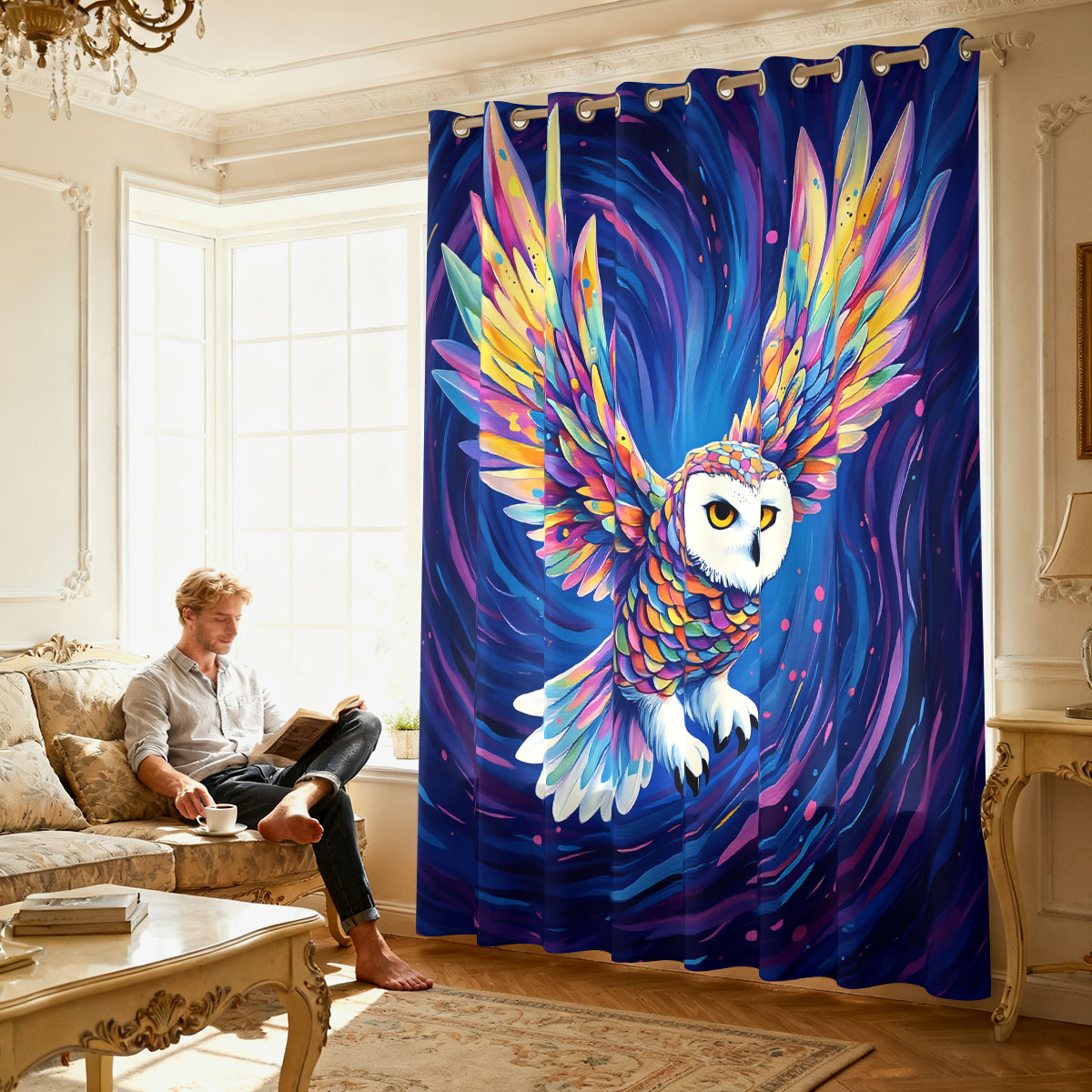 1PC Kleurrijke Sterrenhemel Vl - Home Decor Curtain recensie en prijs