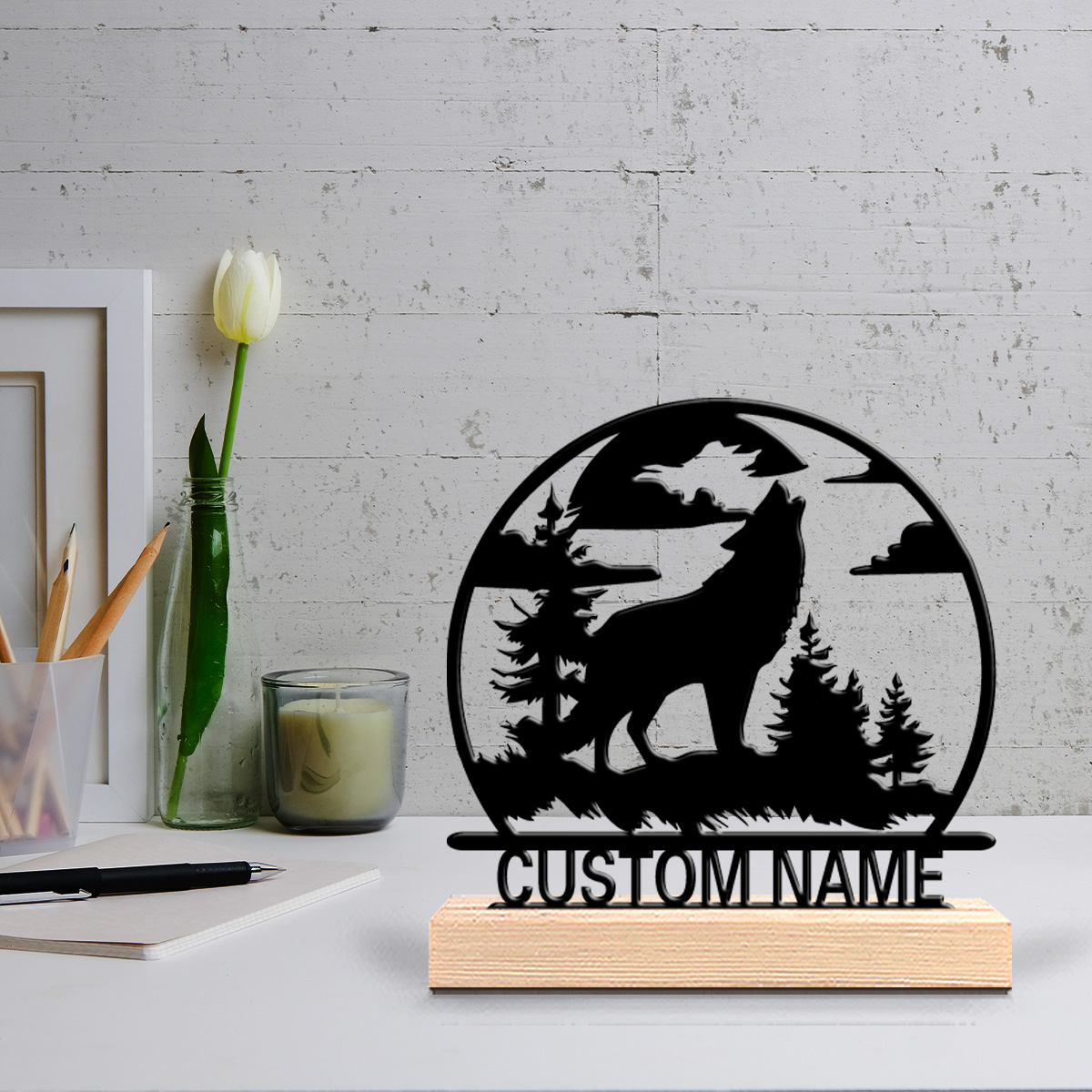 1 stuk wolf op maat gemaakte b - Home Decor Statue recensie en prijs