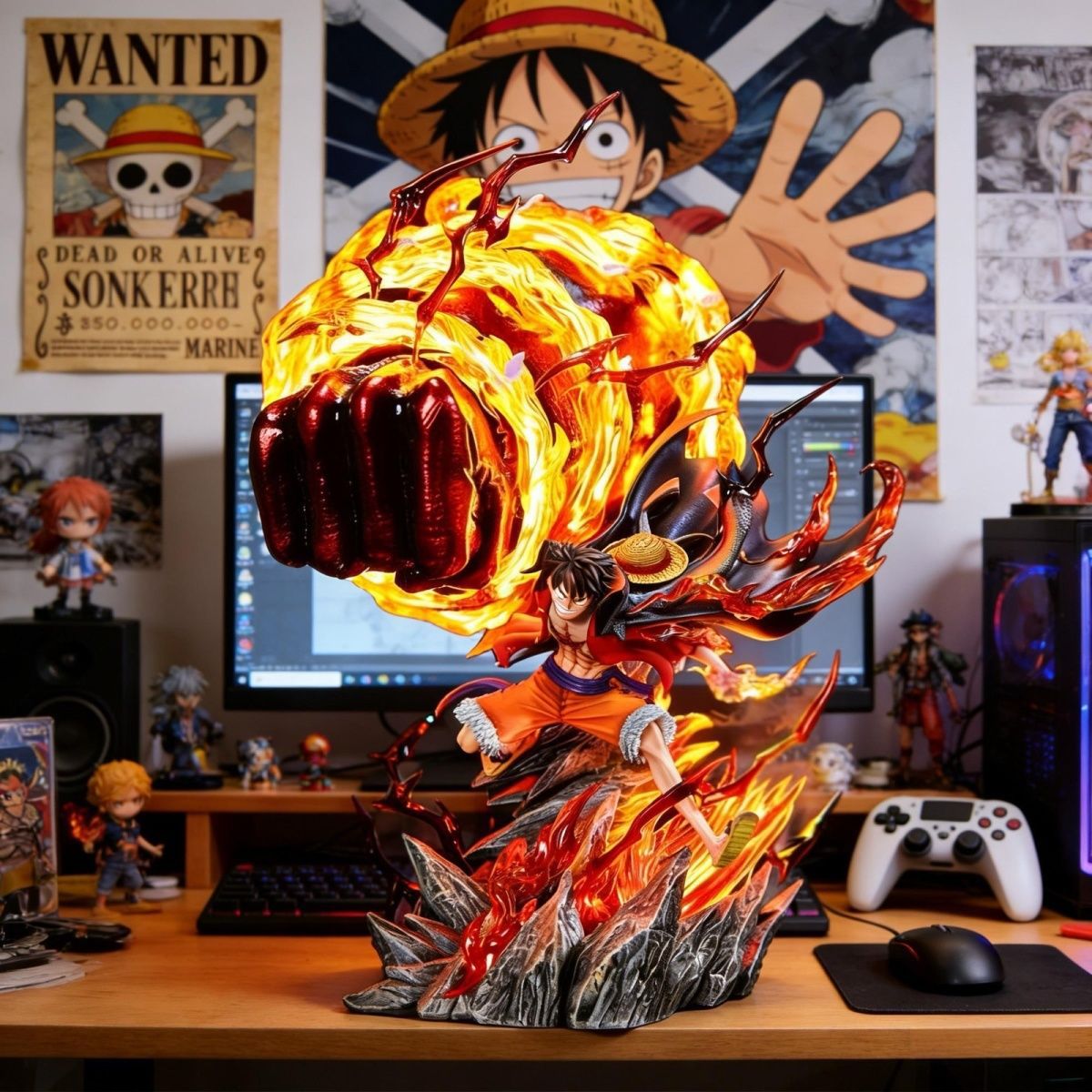 LZ Karmic Fire Luffy 35CM Lich - Home Decor Design Interior recensie en prijs
