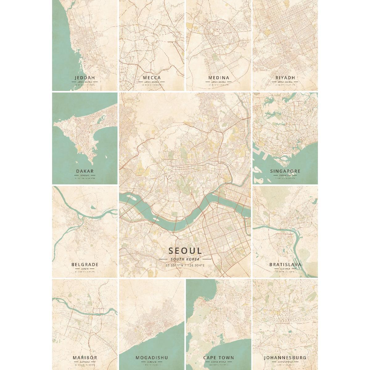 Jeddah Saudi Arabië City Map P - Home Decor Jeddah recensie en prijs