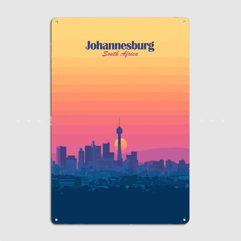 Johannesburg Skyline Zonsonder - Home Decor Johannesburg recensie en prijs