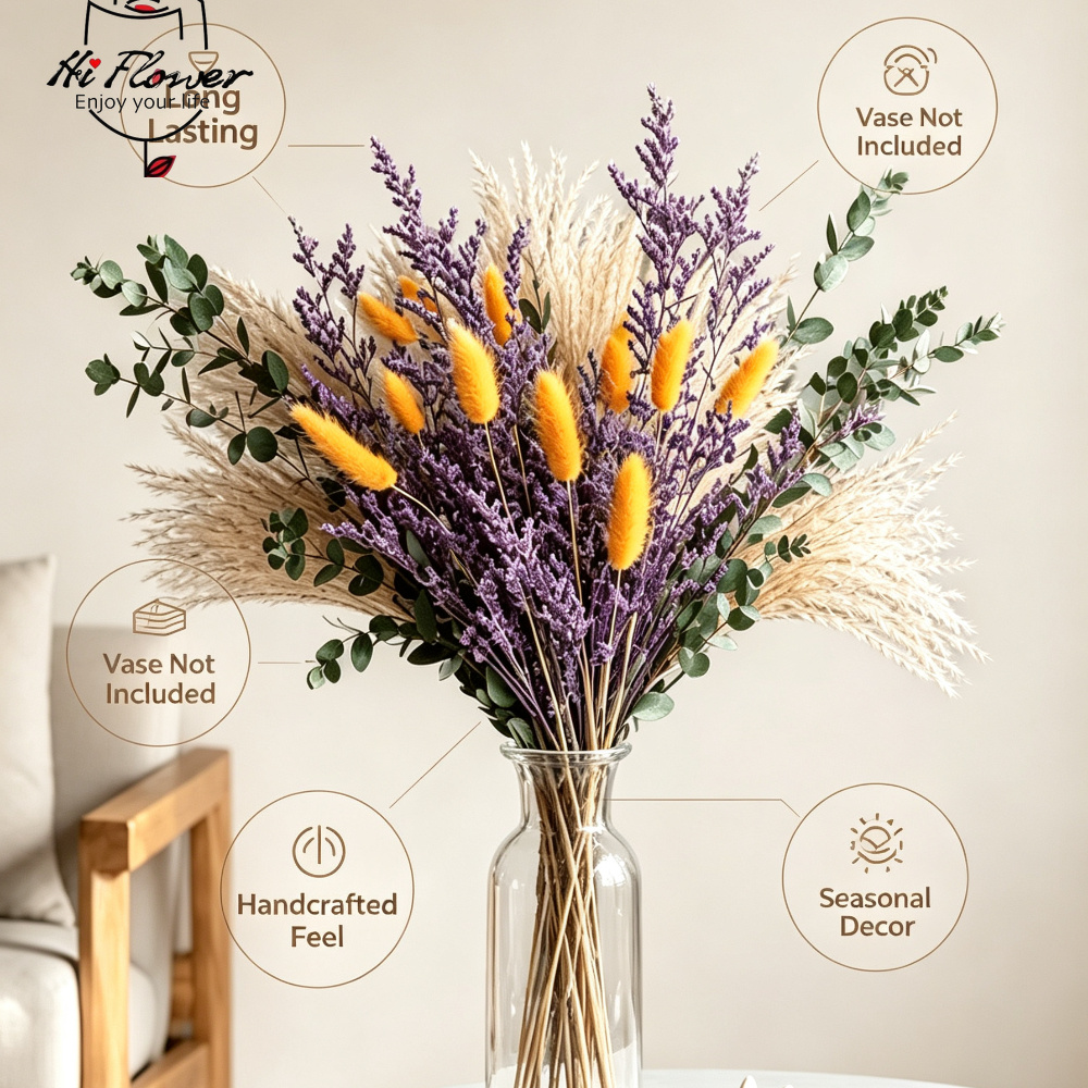 Natuurlijke gedroogde bloemen  - Pampas Grass Decor recensie en prijs