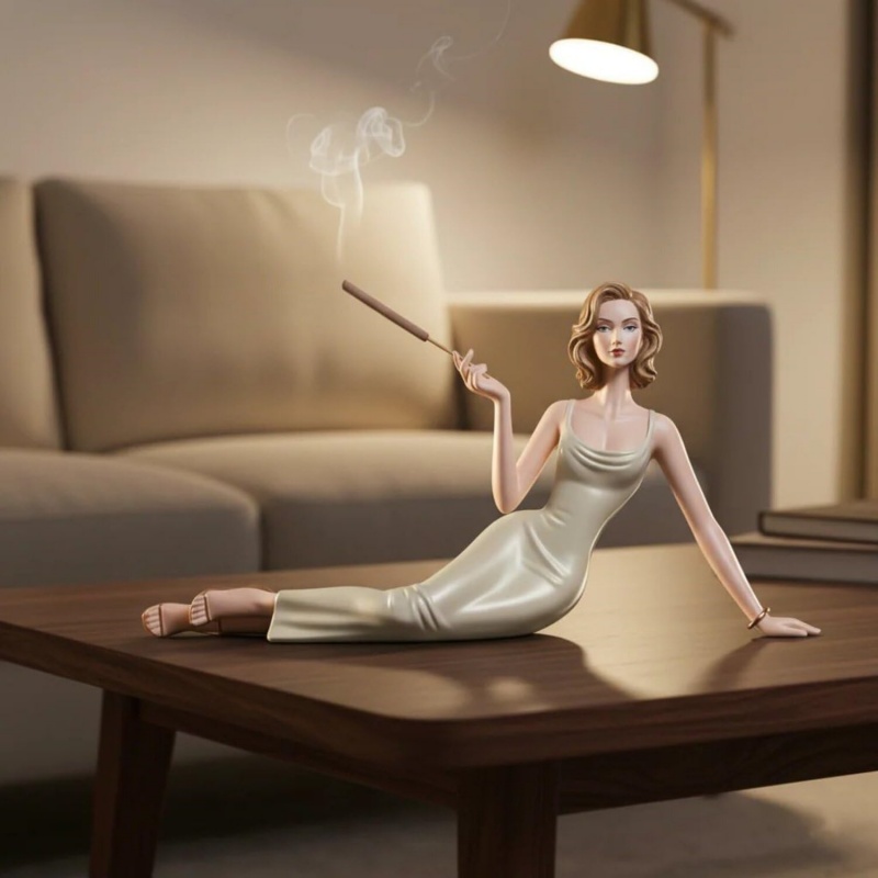 Elegante dame beeldje wierookh - Incense Stick Holder recensie en prijs