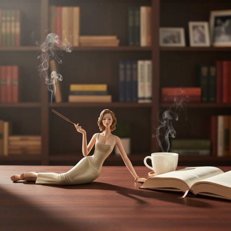 Elegante dame beeldje wierookh - Incense Stick Holder recensie en prijs