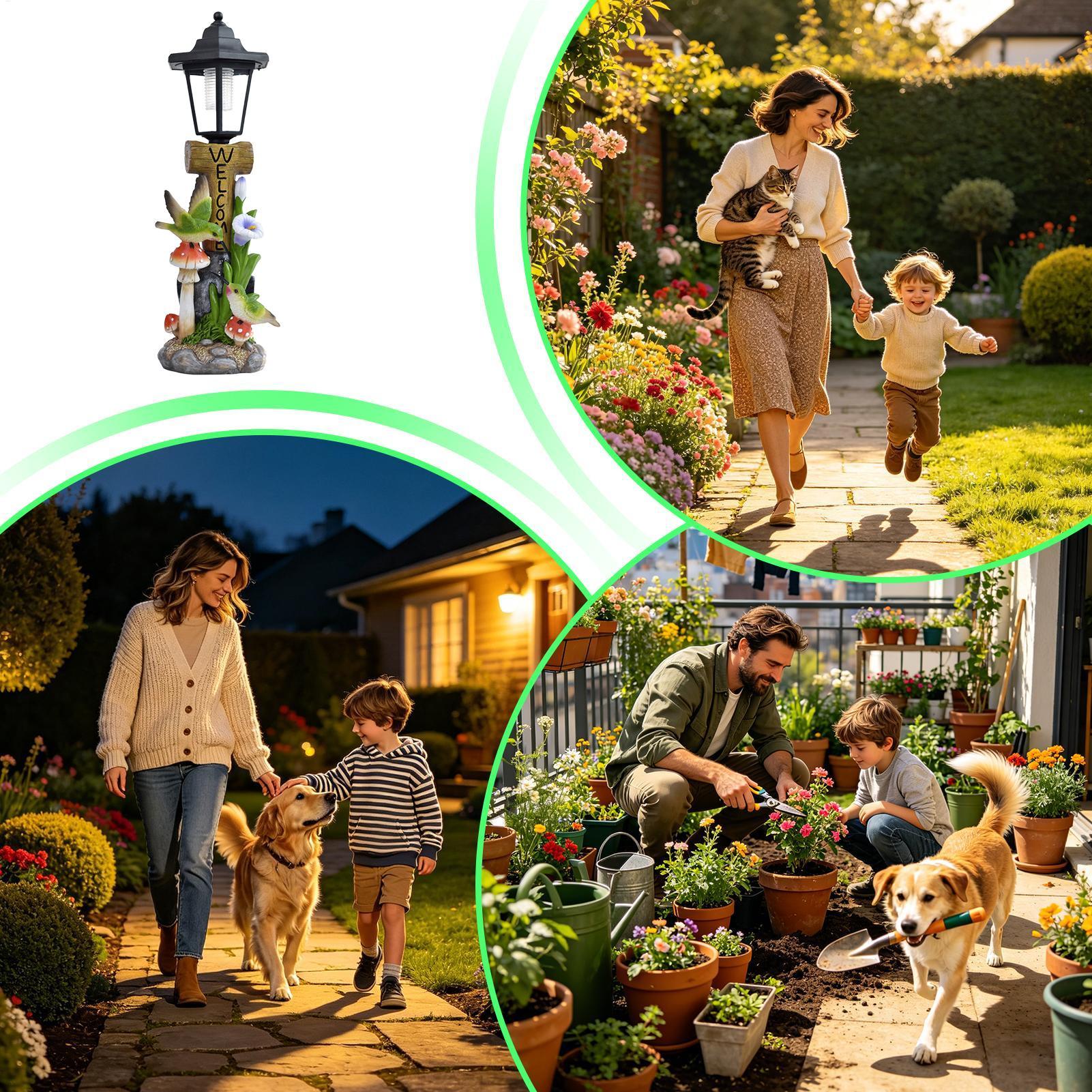 Solar Garden Lights Statue Aut - Home Decor Statue recensie en prijs