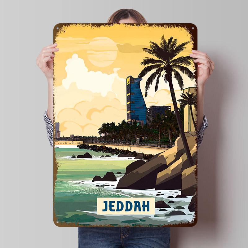 Jeddah Poster Aangepaste vinta - Home Decor Jeddah recensie en prijs