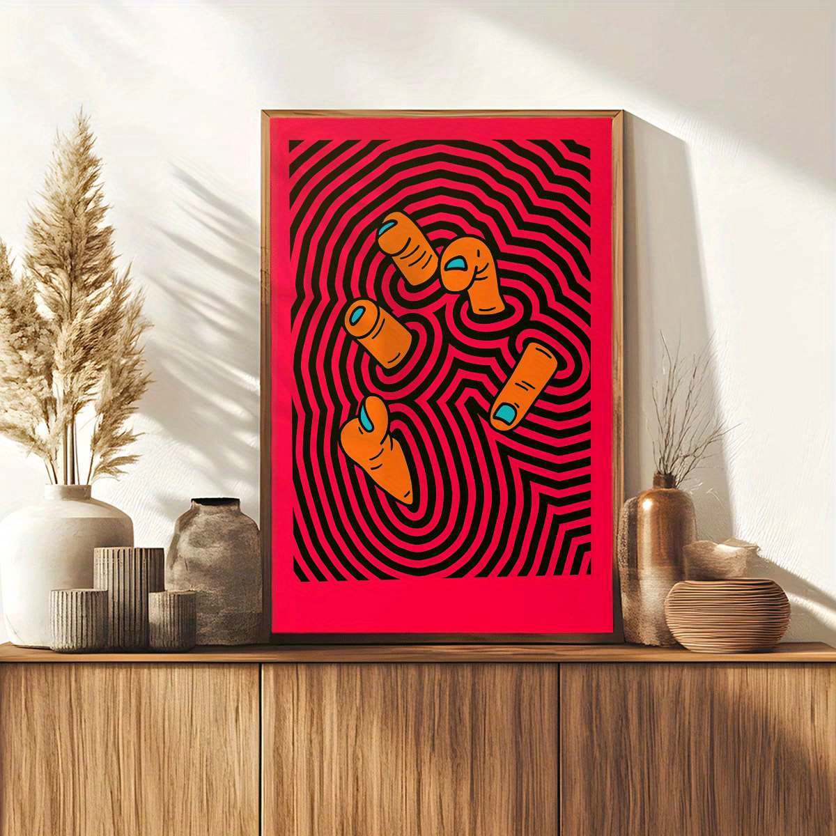 Moderne abstracte vingerkunstp - Home Decor Design Interior recensie en prijs