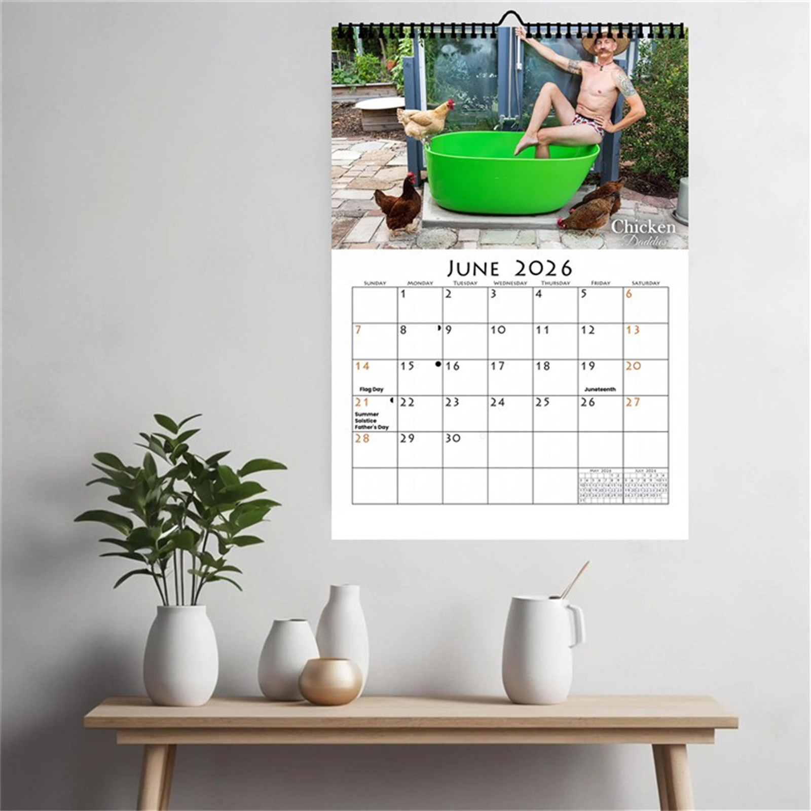 2026 grappige kip papa wandkal - Home Decor Trends recensie en prijs