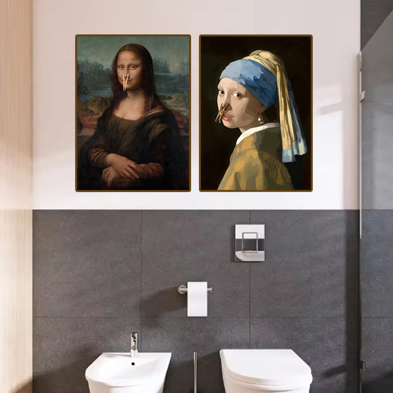 1pc grappige abstracte badkame - Home Decor Trends recensie en prijs