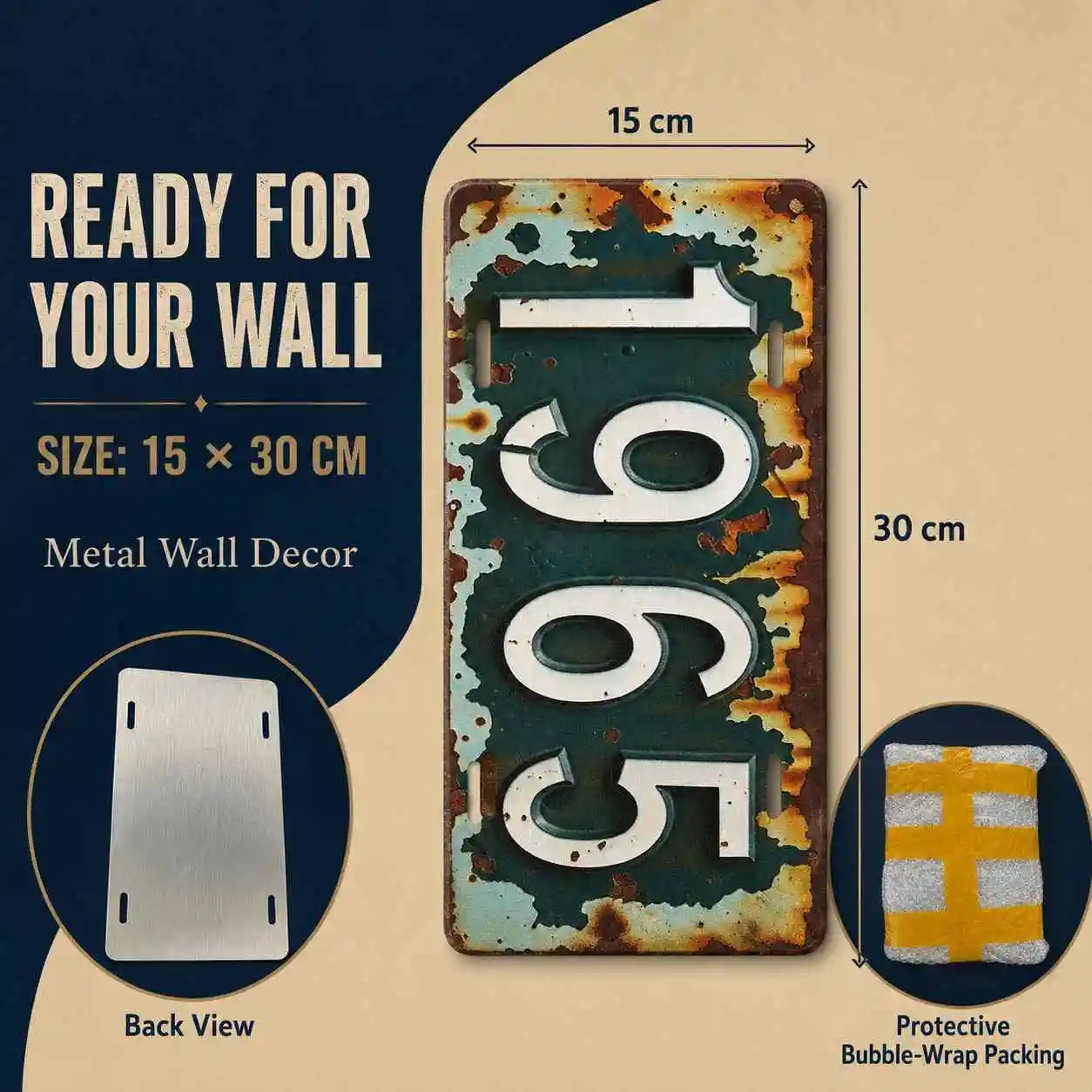 2D Platte Vintage Bord, Decora - Home Decor Jeddah recensie en prijs