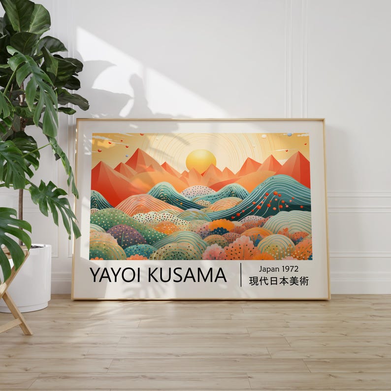 1pc Yayoi Kusama abstracte lan - Home Decor Design Interior recensie en prijs