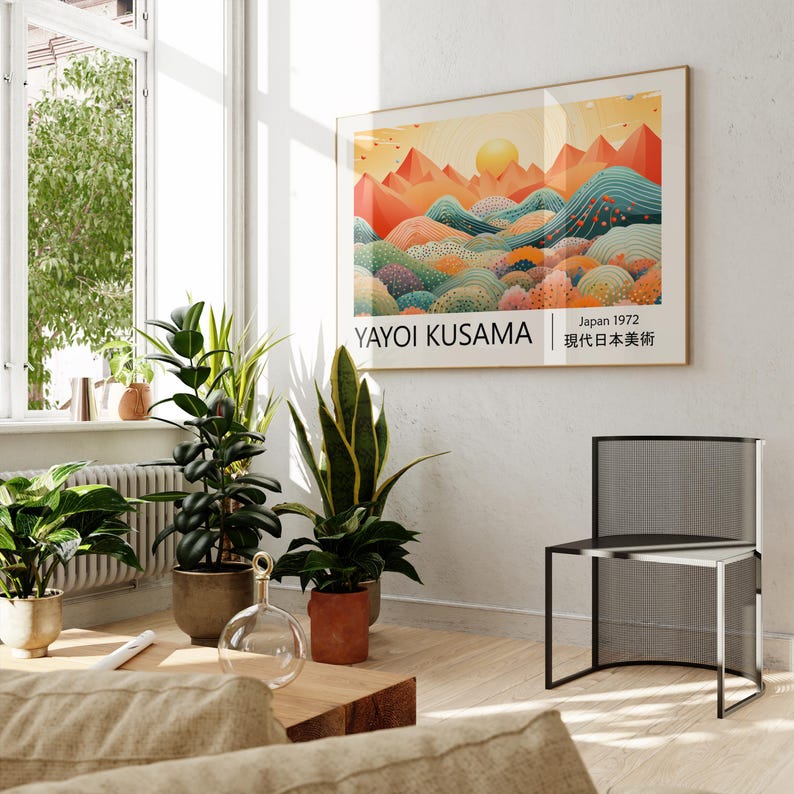 1pc Yayoi Kusama abstracte lan - Home Decor Design Interior recensie en prijs