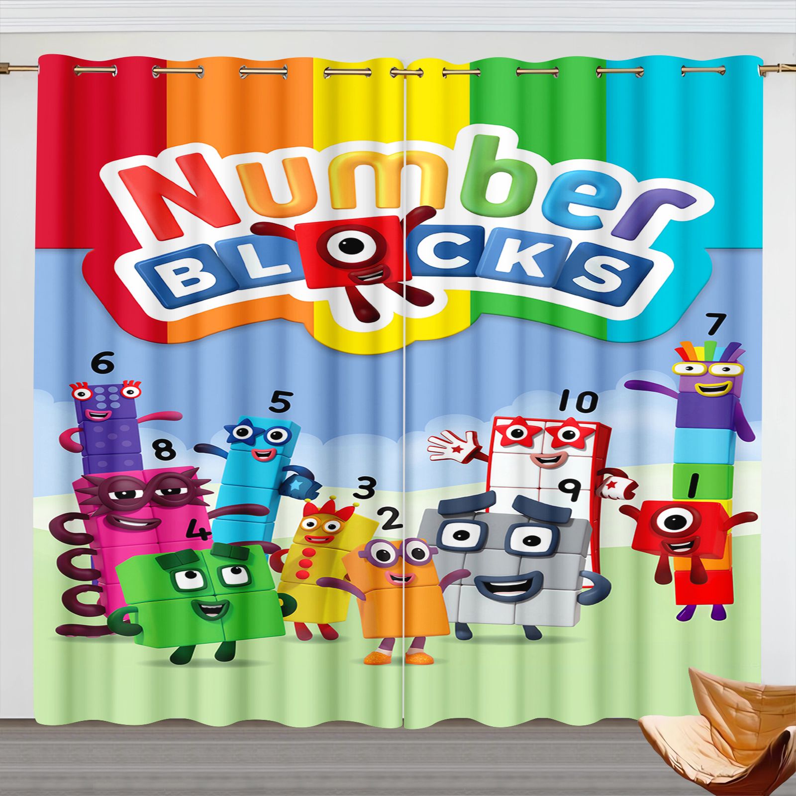 Numberblocks Cartoon Gordijnen - Home Decor Curtain recensie en prijs