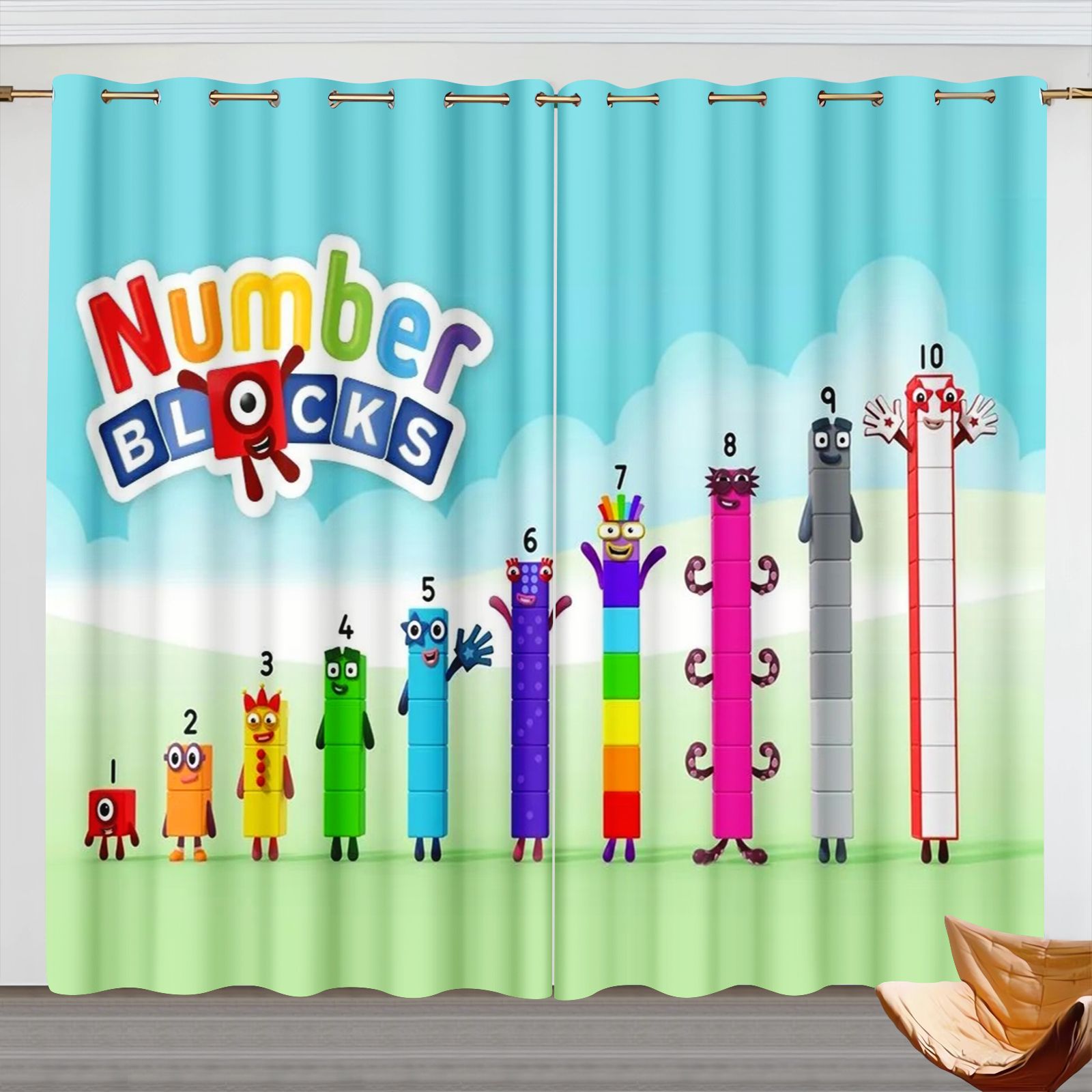 Numberblocks Cartoon Gordijnen - Home Decor Curtain recensie en prijs
