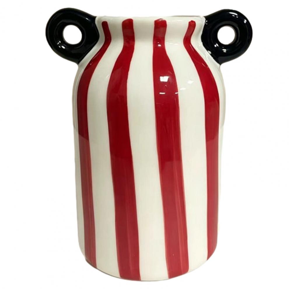 Keramische gestreepte bloempot - Pampas Grass Decor recensie en prijs
