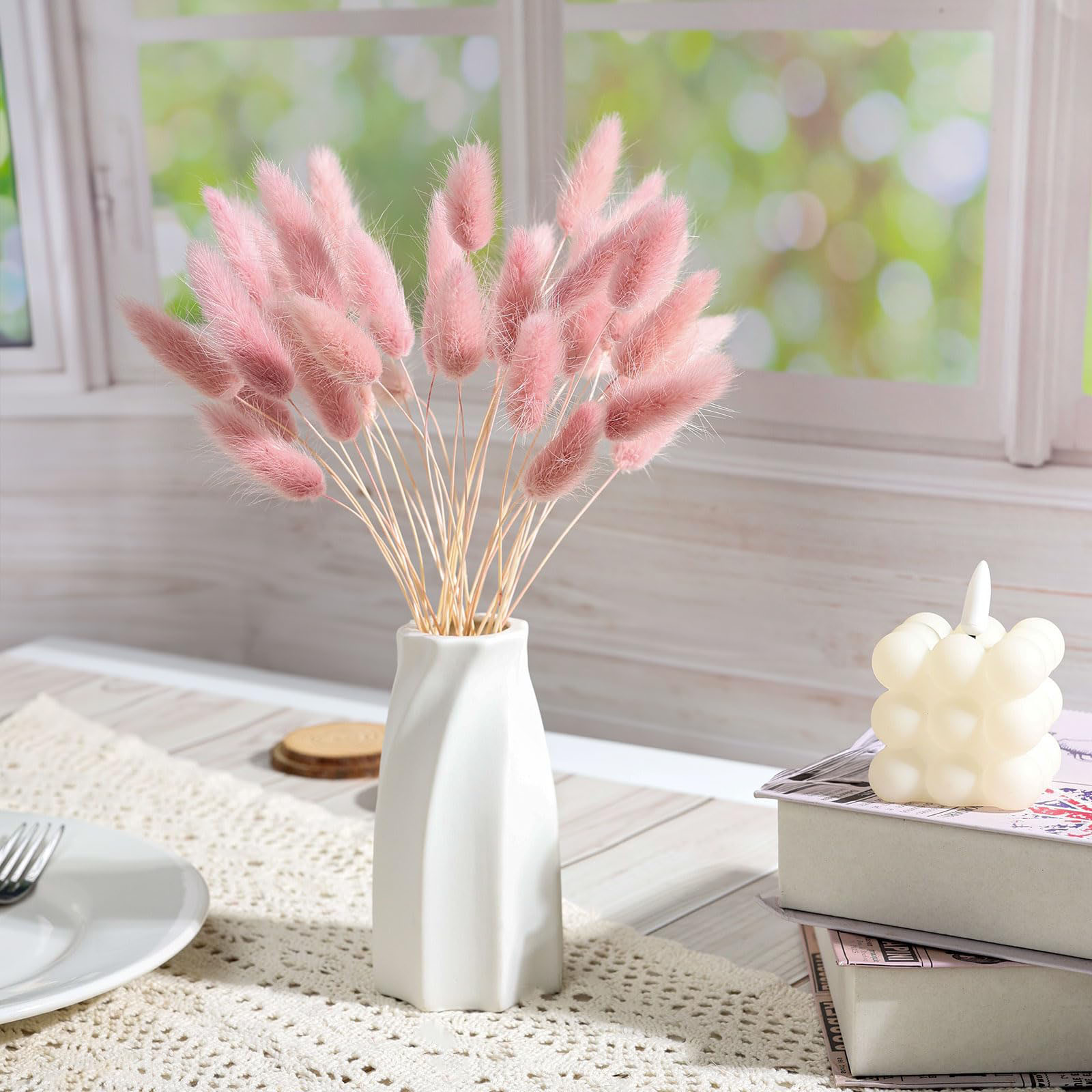 120-steel roze gedroogde pampa - Pampas Grass Decor recensie en prijs
