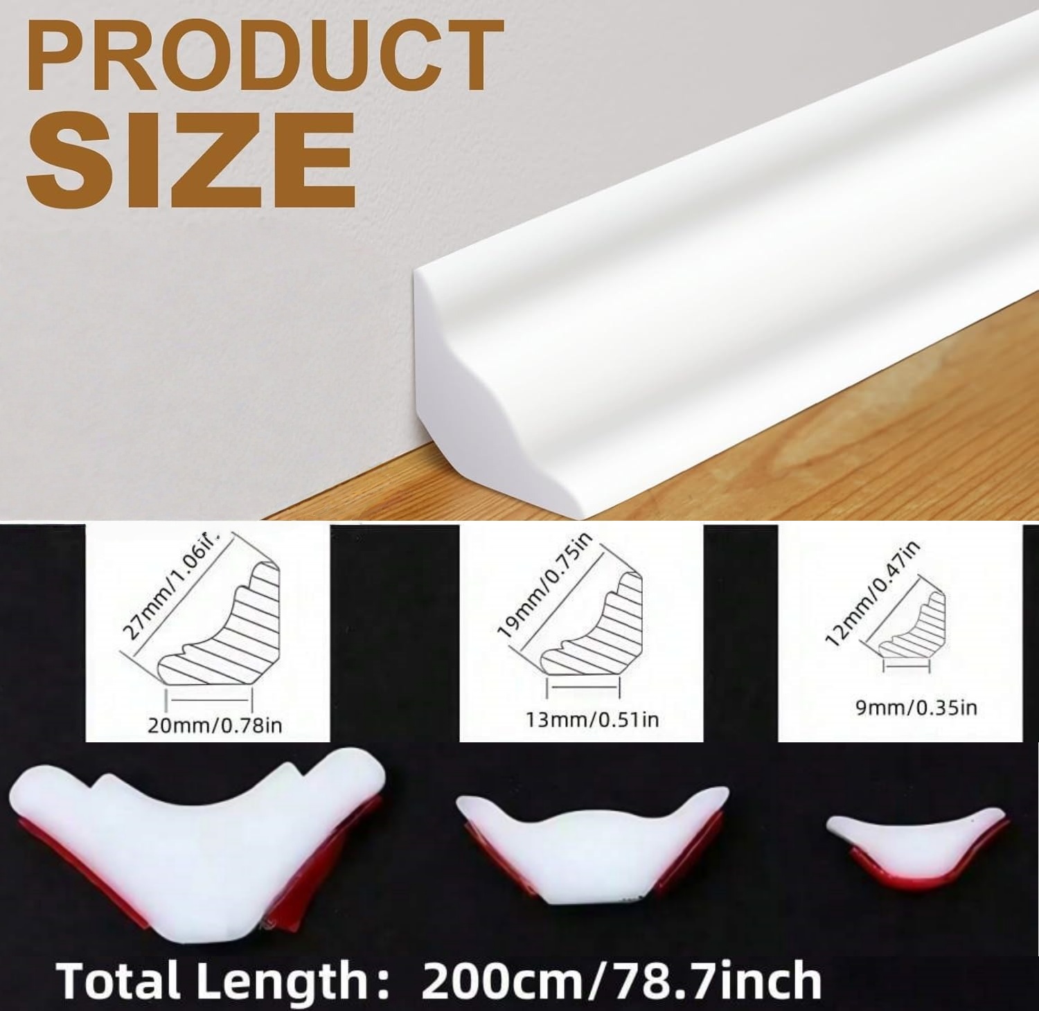 1 stuk zelfklevende TPE wandaf - Home Decor Wall Molding recensie en prijs