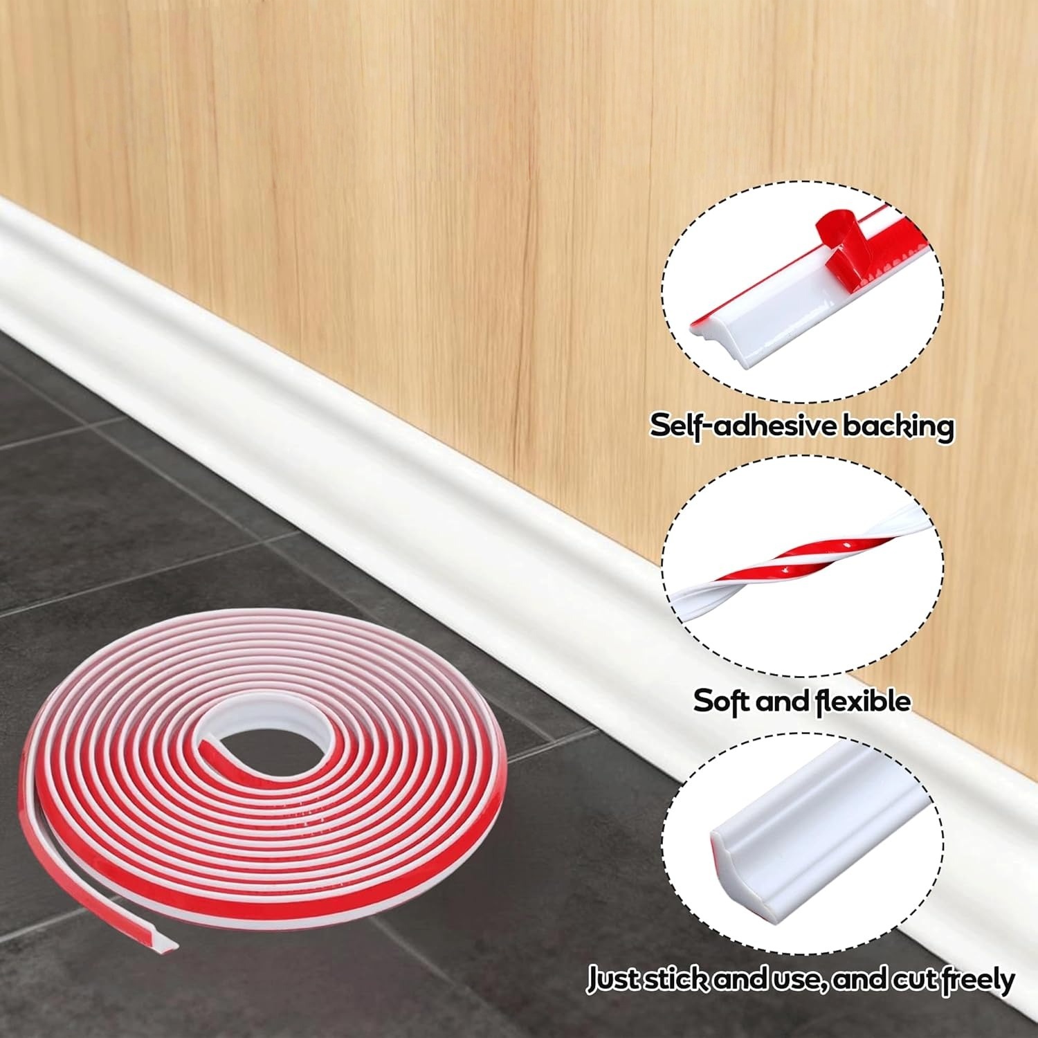 1 stuk zelfklevende TPE wandaf - Home Decor Wall Molding recensie en prijs