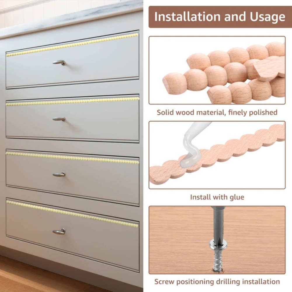 8 Stuks Houten Decoratieve Hou - Home Decor Wall Molding recensie en prijs