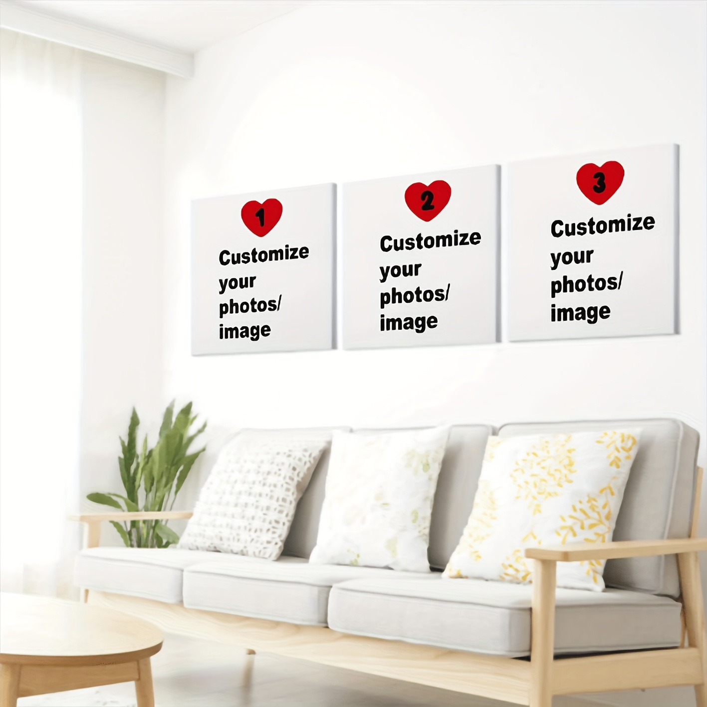 3 stks/set Custom Vierkante Ca - Home Decor Canvas recensie en prijs