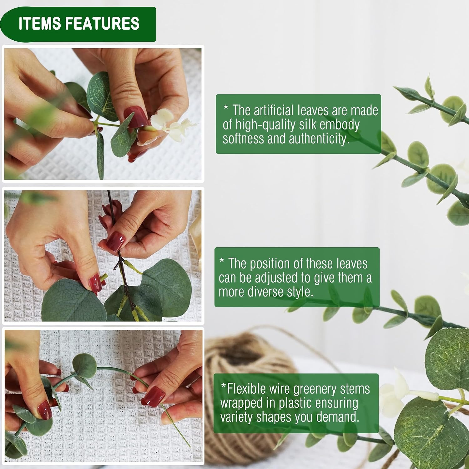 5/10/20 Stuks Eucalyptus Blade - Artificial Hanging Plants recensie en prijs