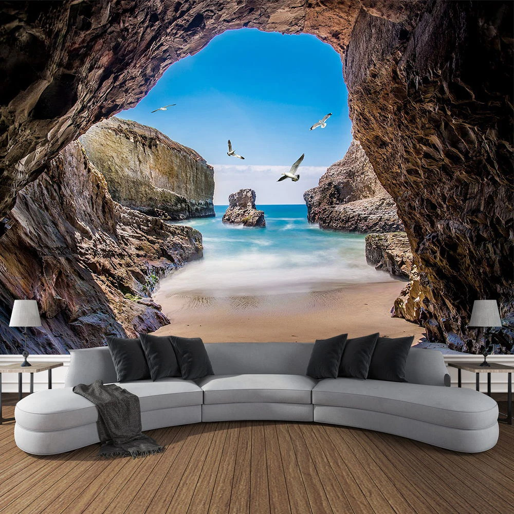 Berggrot Landschap Tapijt Ocea - Home Decor Yoga recensie en prijs