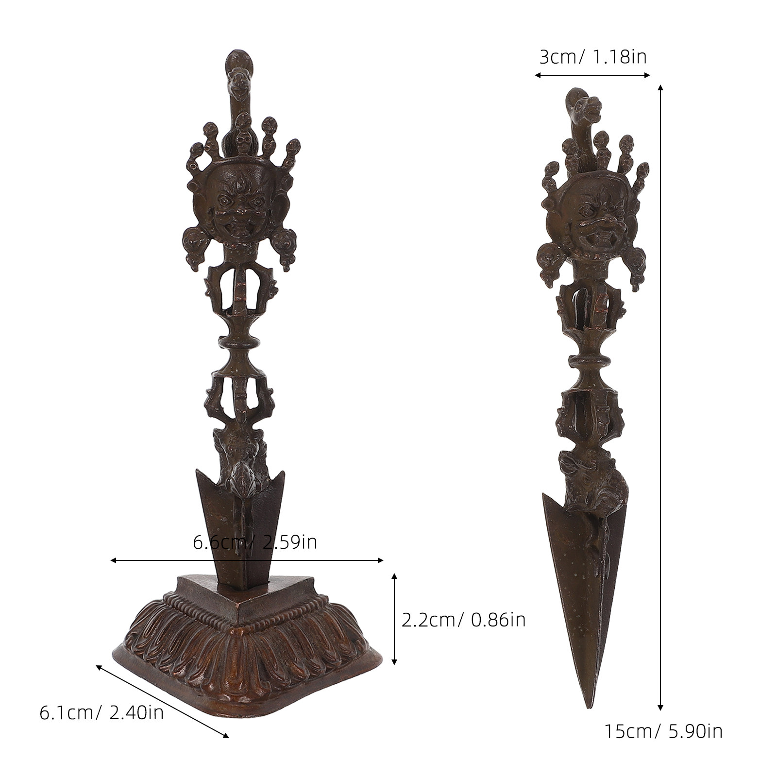 1Set Koperen Vajra Dorje Stamp - Home Decor Yoga recensie en prijs