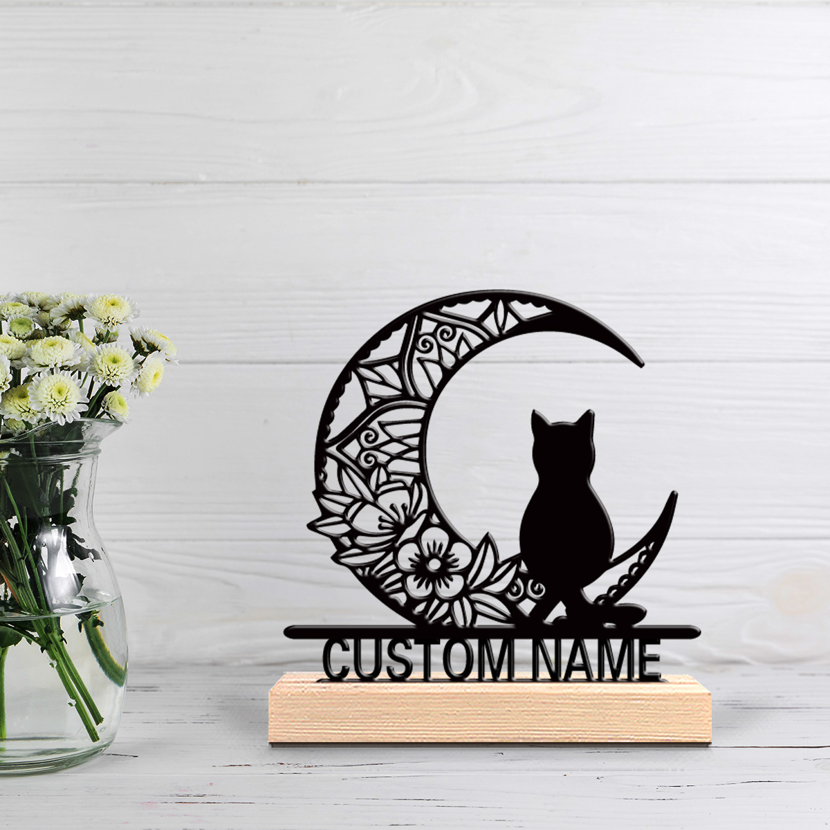 1 stuk abstracte maankat geper - Home Decor Statue recensie en prijs