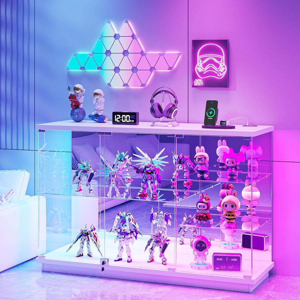 Witte hoogglans glazen vitrine - Home Decor Free recensie en prijs