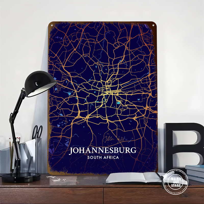 Johannesburg stadskaart poster - Home Decor Johannesburg recensie en prijs