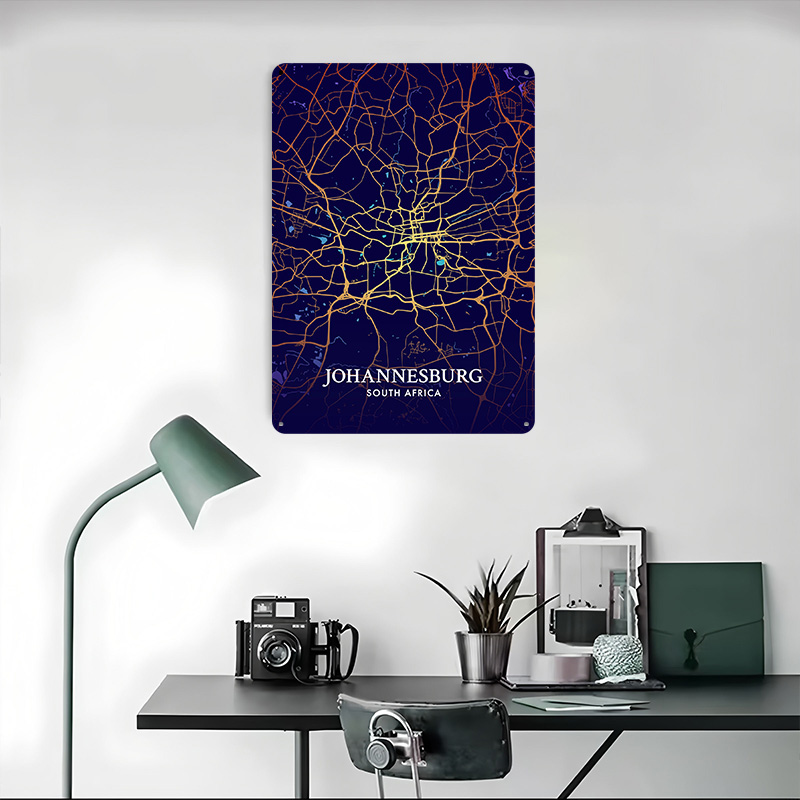 Johannesburg stadskaart poster - Home Decor Johannesburg recensie en prijs