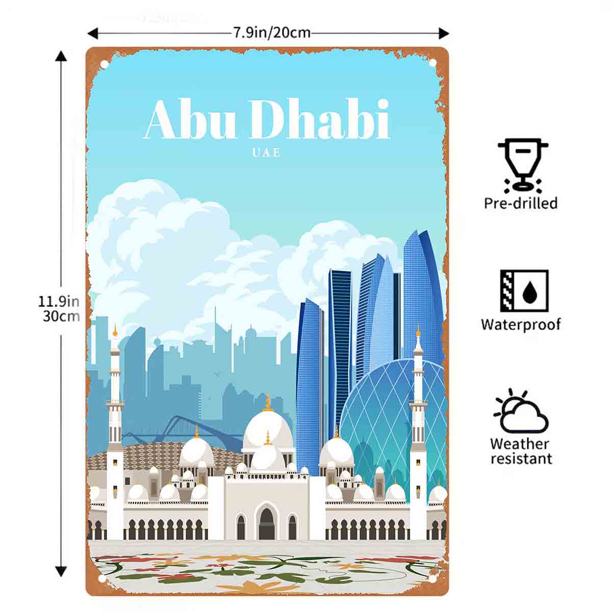 2D FLAT 1pc Abu Dhabi VAE Skyl - Home Decor Uae recensie en prijs